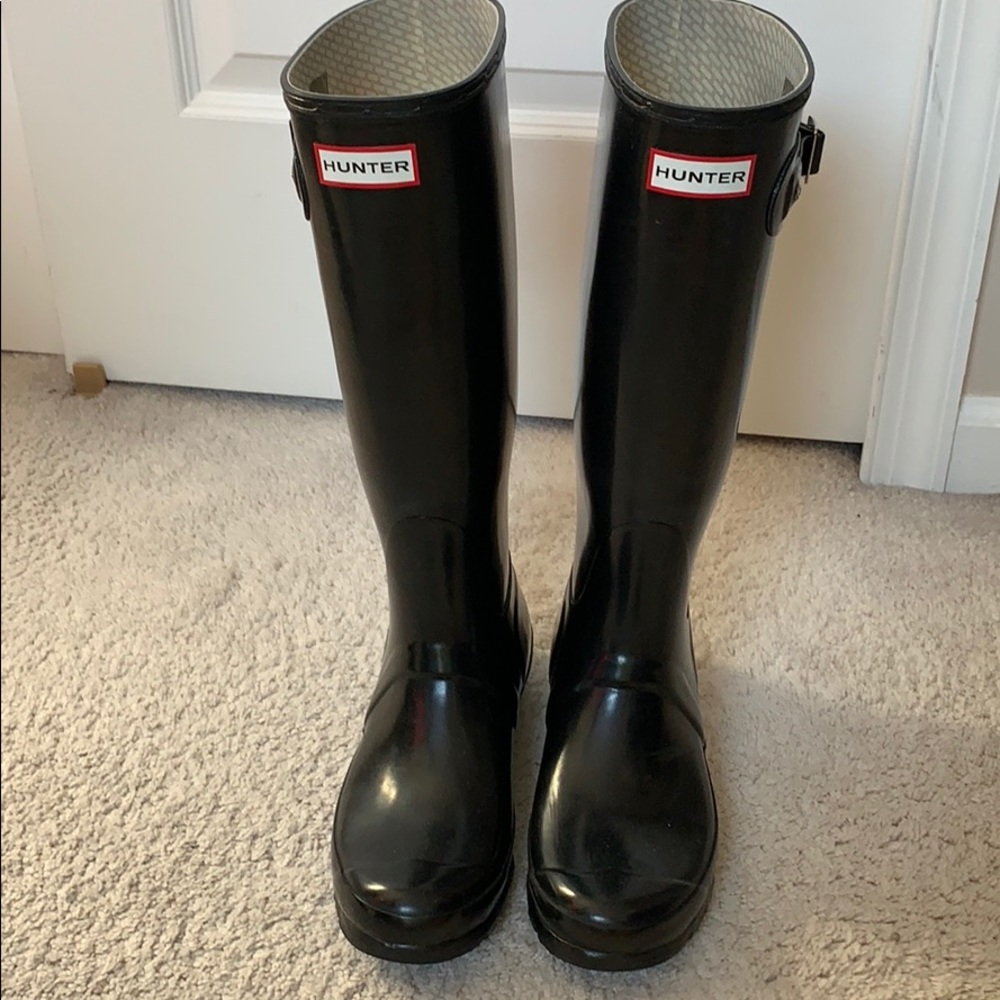 Hunter Boots Black Glossy